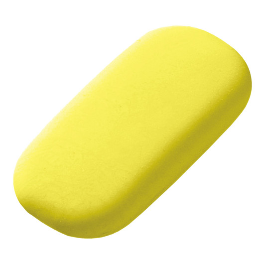 Kids Oval Rubber Erasers Yellow